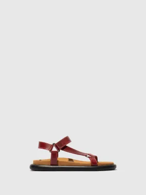T-Strap Sandals POCH069FLY RED