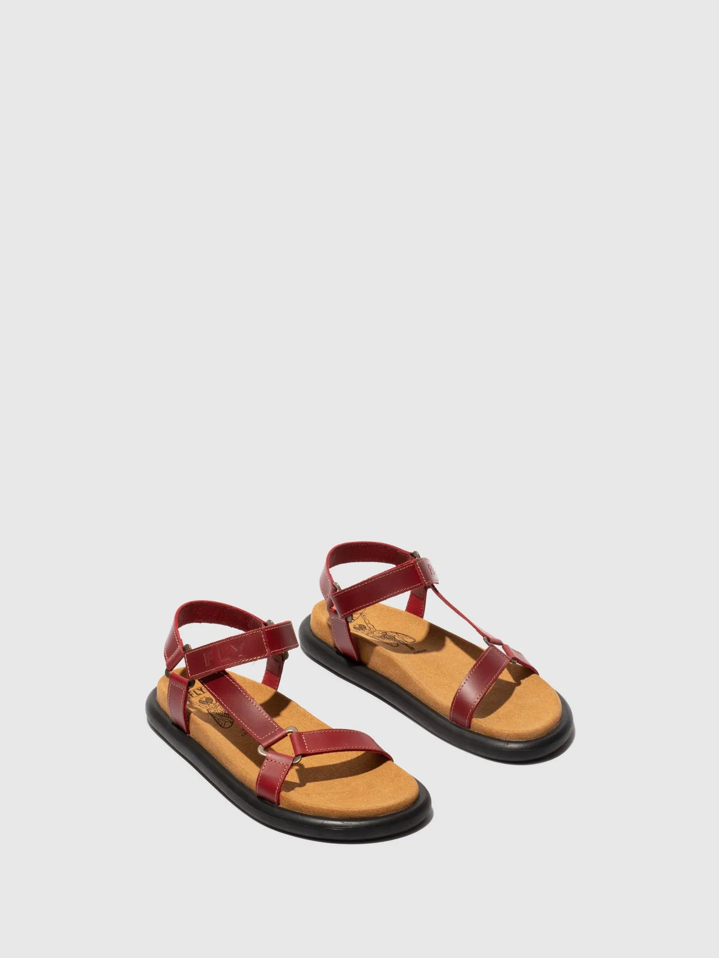 T-Strap Sandals POCH069FLY RED