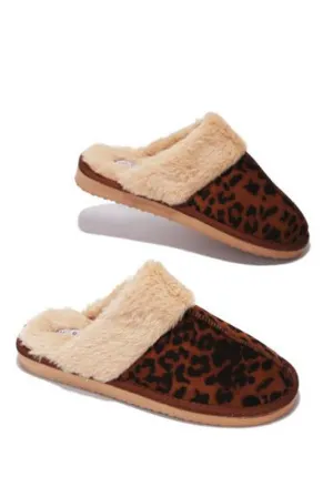 The Leopard Cozy Fur Slippers