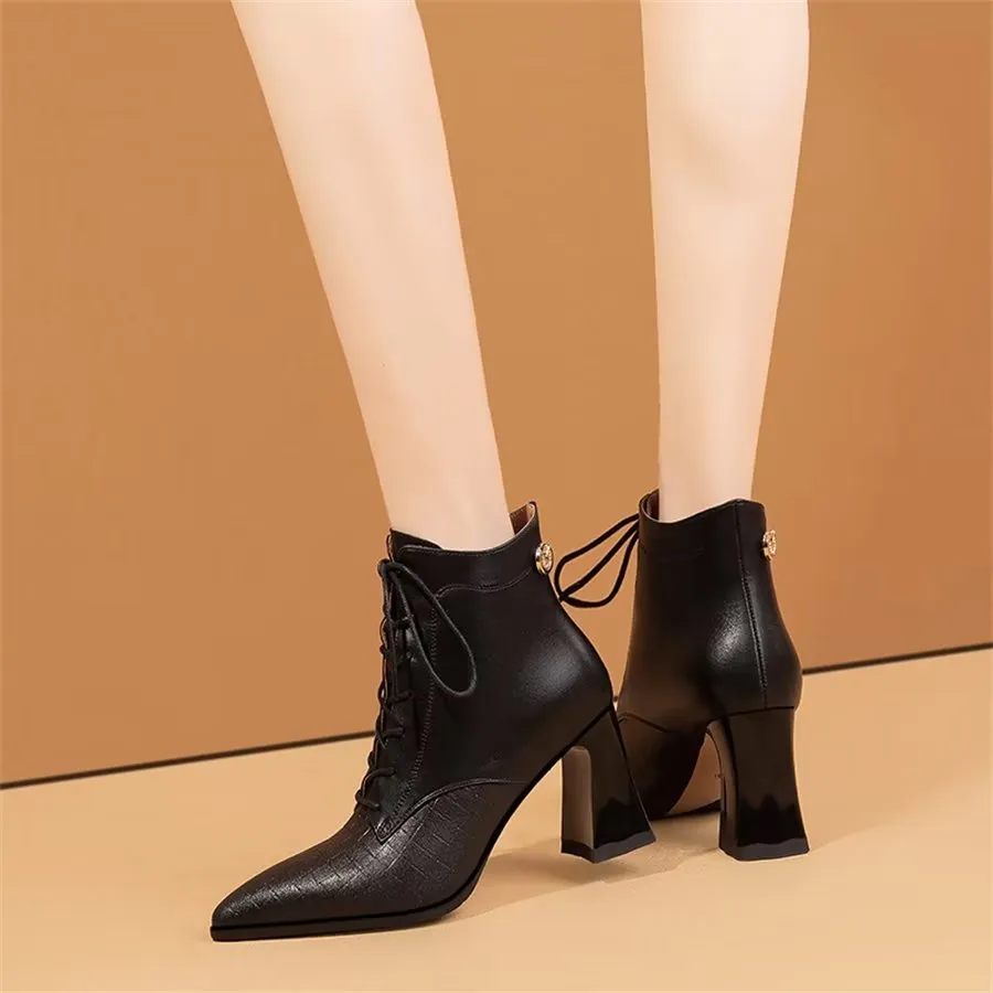 Veltique Ankle Zipper Boots