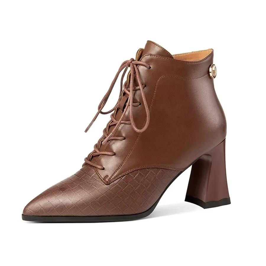Veltique Ankle Zipper Boots