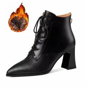 Veltique Ankle Zipper Boots