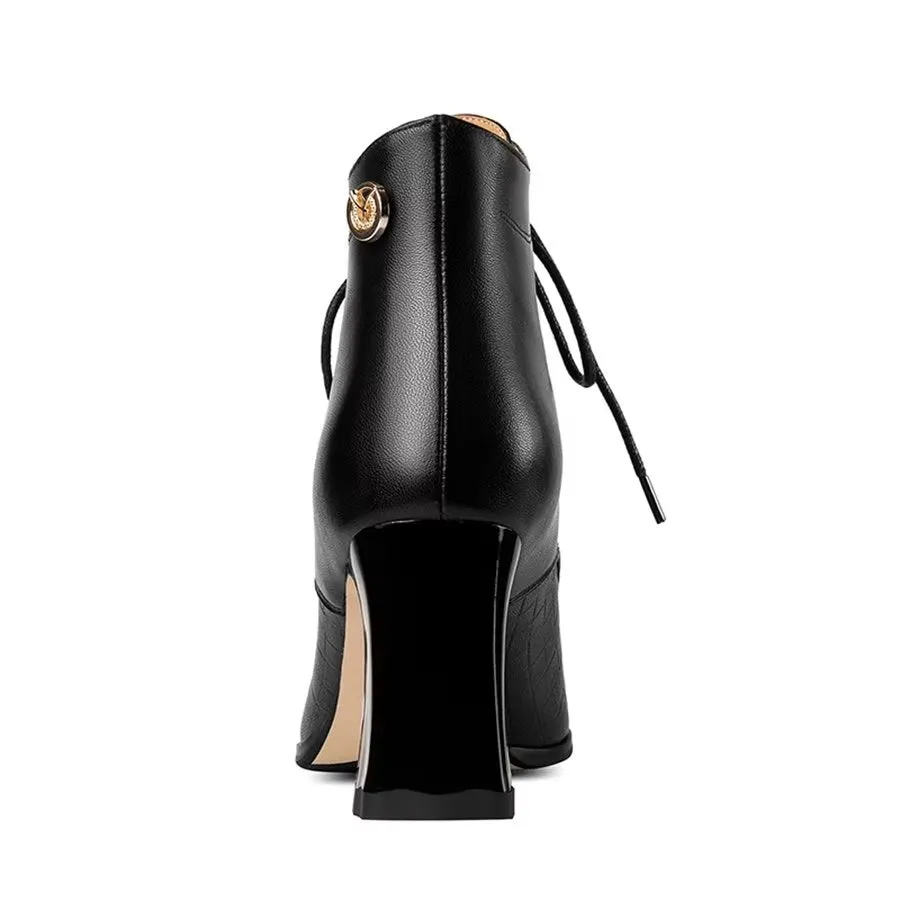 Veltique Ankle Zipper Boots