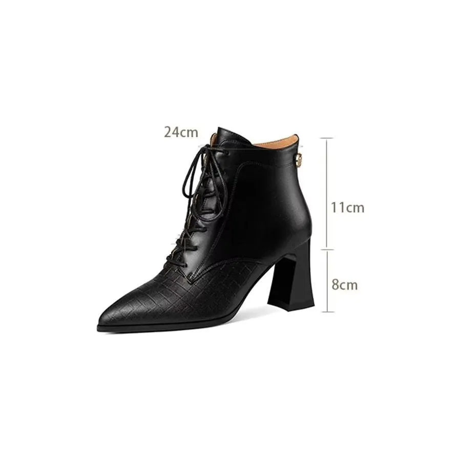 Veltique Ankle Zipper Boots