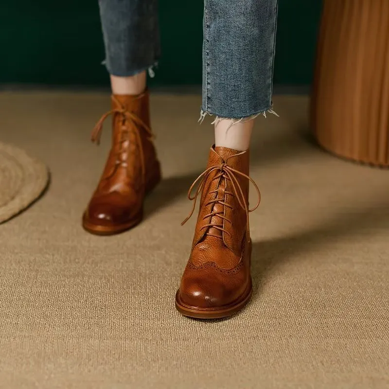 Veltique Croctex Zippered Ankle Booties