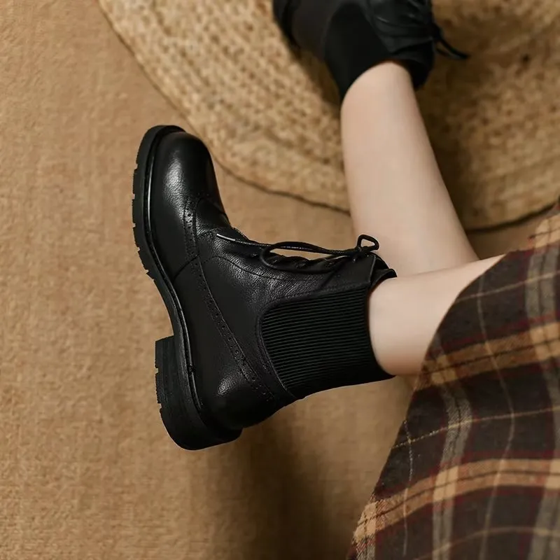 Veltique Croctex Zippered Ankle Booties