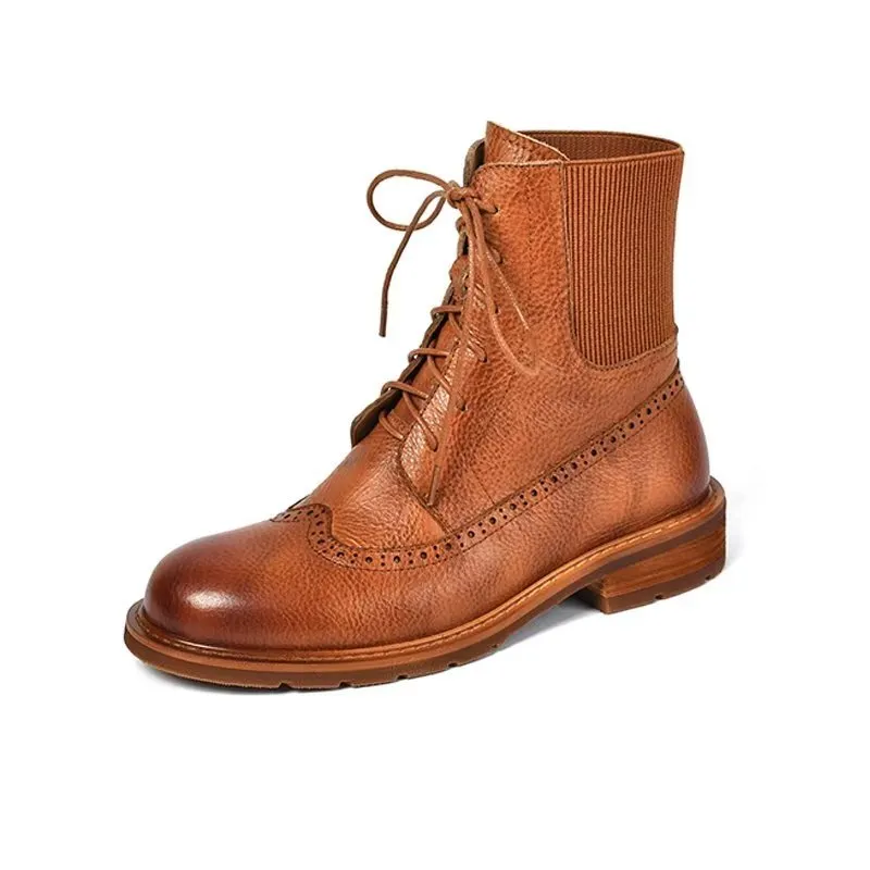 Veltique Croctex Zippered Ankle Booties