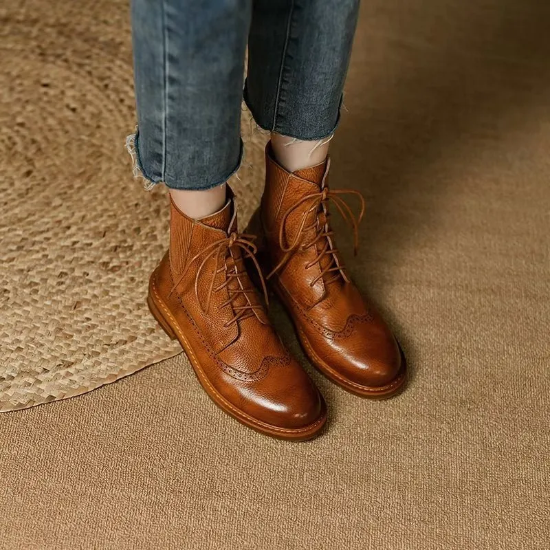 Veltique Croctex Zippered Ankle Booties
